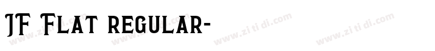 JF Flat regular字体转换